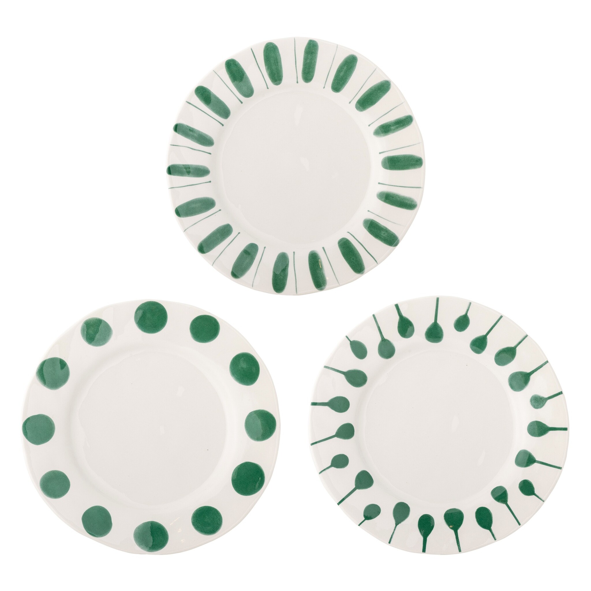 Linora Speiseteller 3er-Set, grün 
