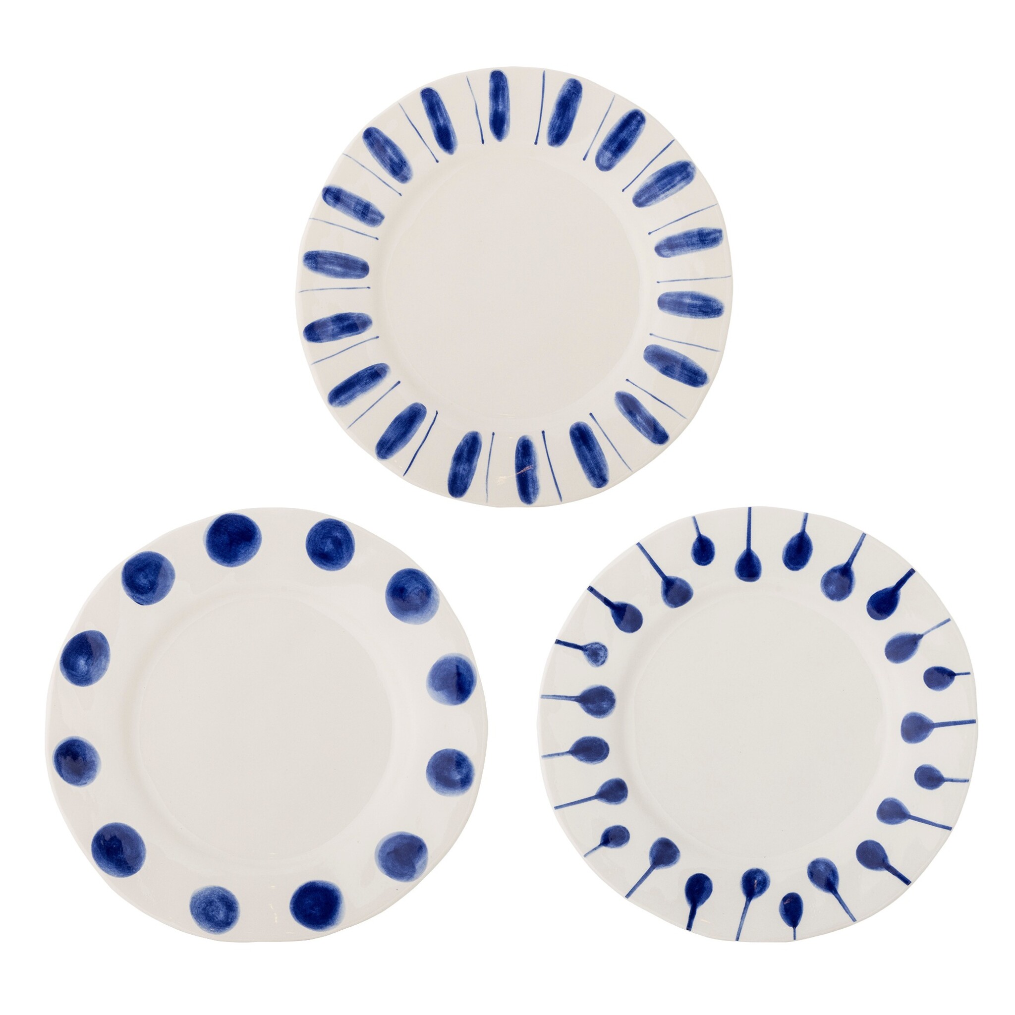 Linora Speiseteller 3er-Set, blau 