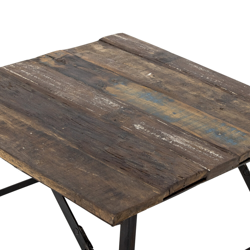 Loft Couchtisch, Recyceltes Holz, braun 
