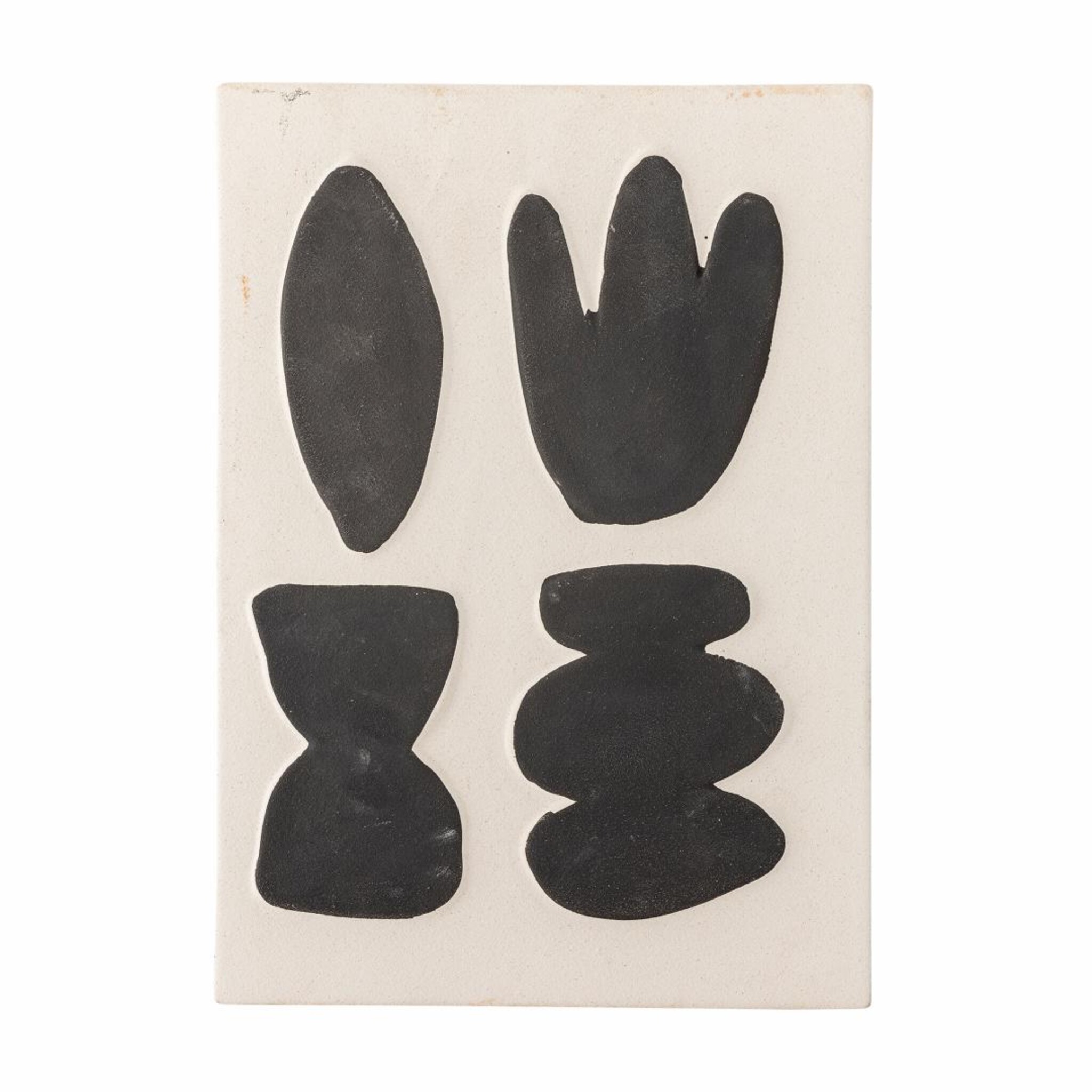 Lutton Wanddekoration aus Steingut, weiss 