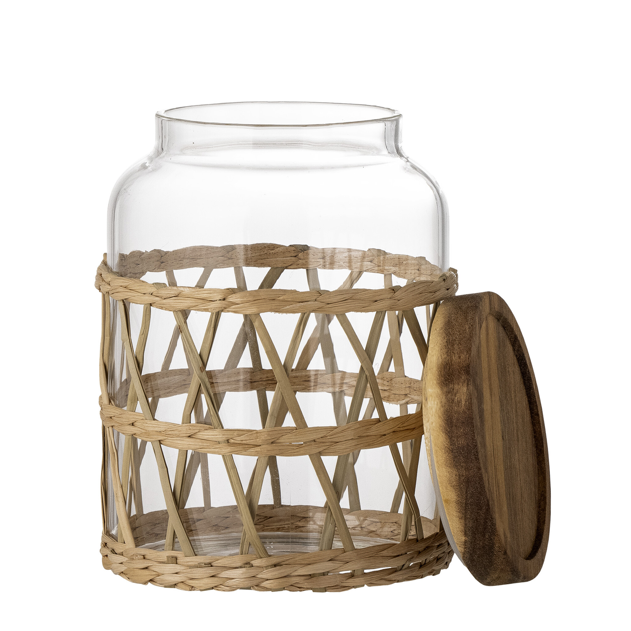 Manna Glas-Gefäß mit Deckel, klar Ø 11,5xH15 cm