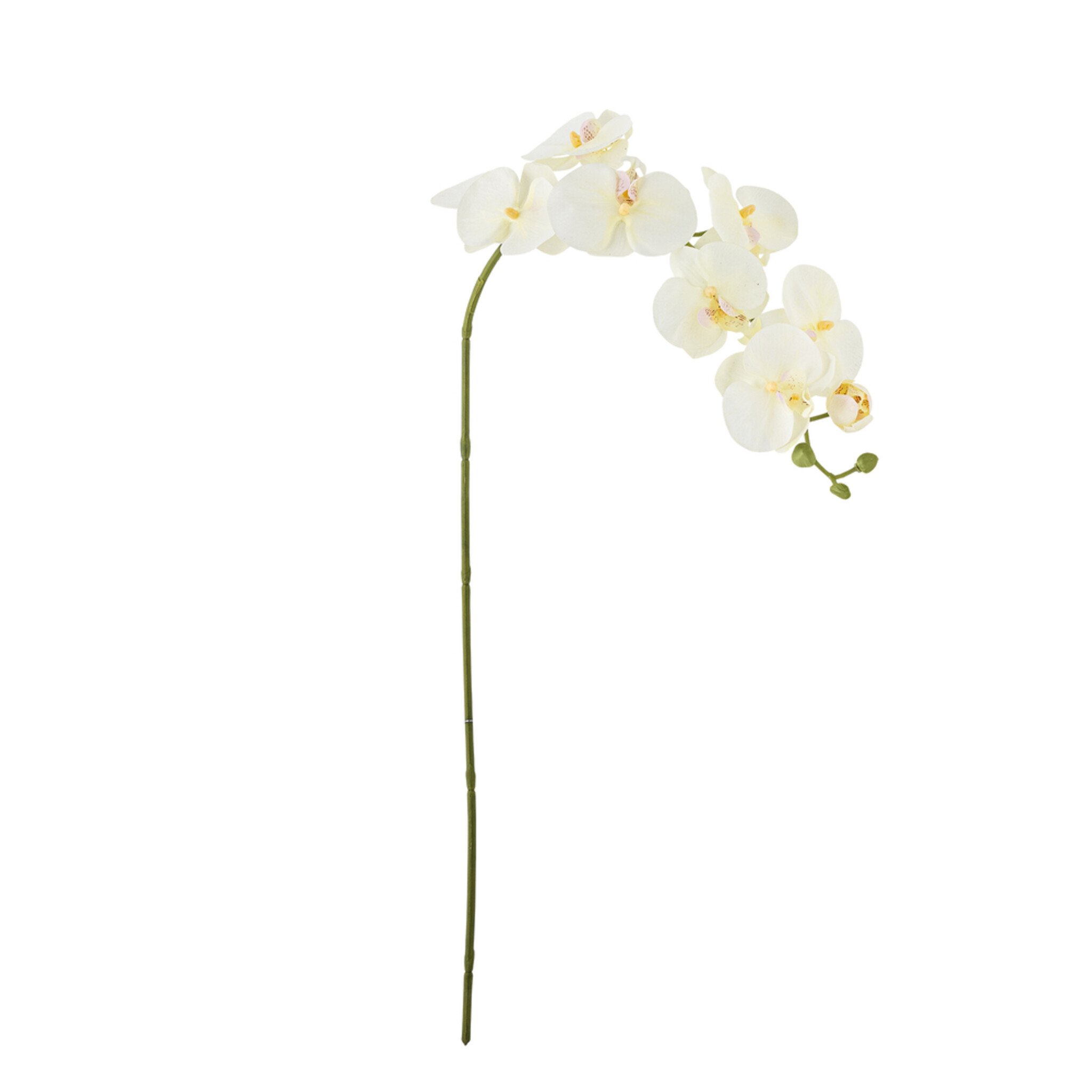 Orchideen Stiel, Weiß, Künstliche Blume, weiss 