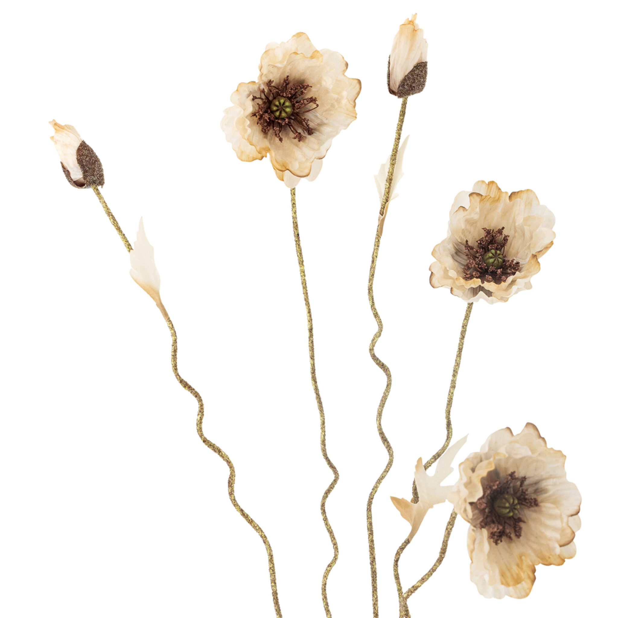 Poppy Stiel, Künstliche Blume, natur 