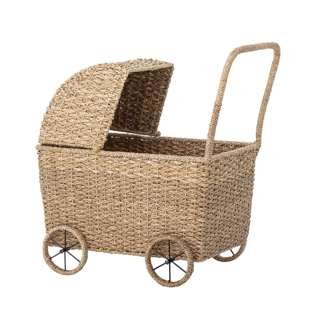 Puppenwagen Susan aus Bankuan Gras, natur 