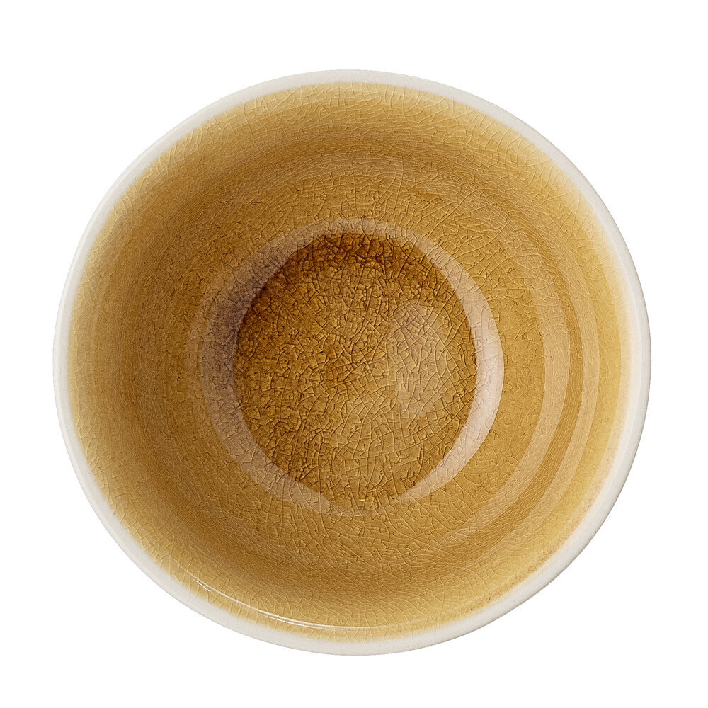 Bloomingville Limone Blumentopf Aus Steingut – Handbemalt, Gelb, 16,5x16 Cm