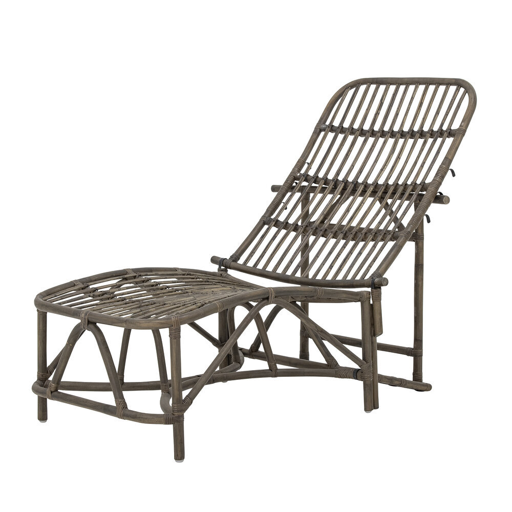Rattan Liegestuhl Dione, braun 
