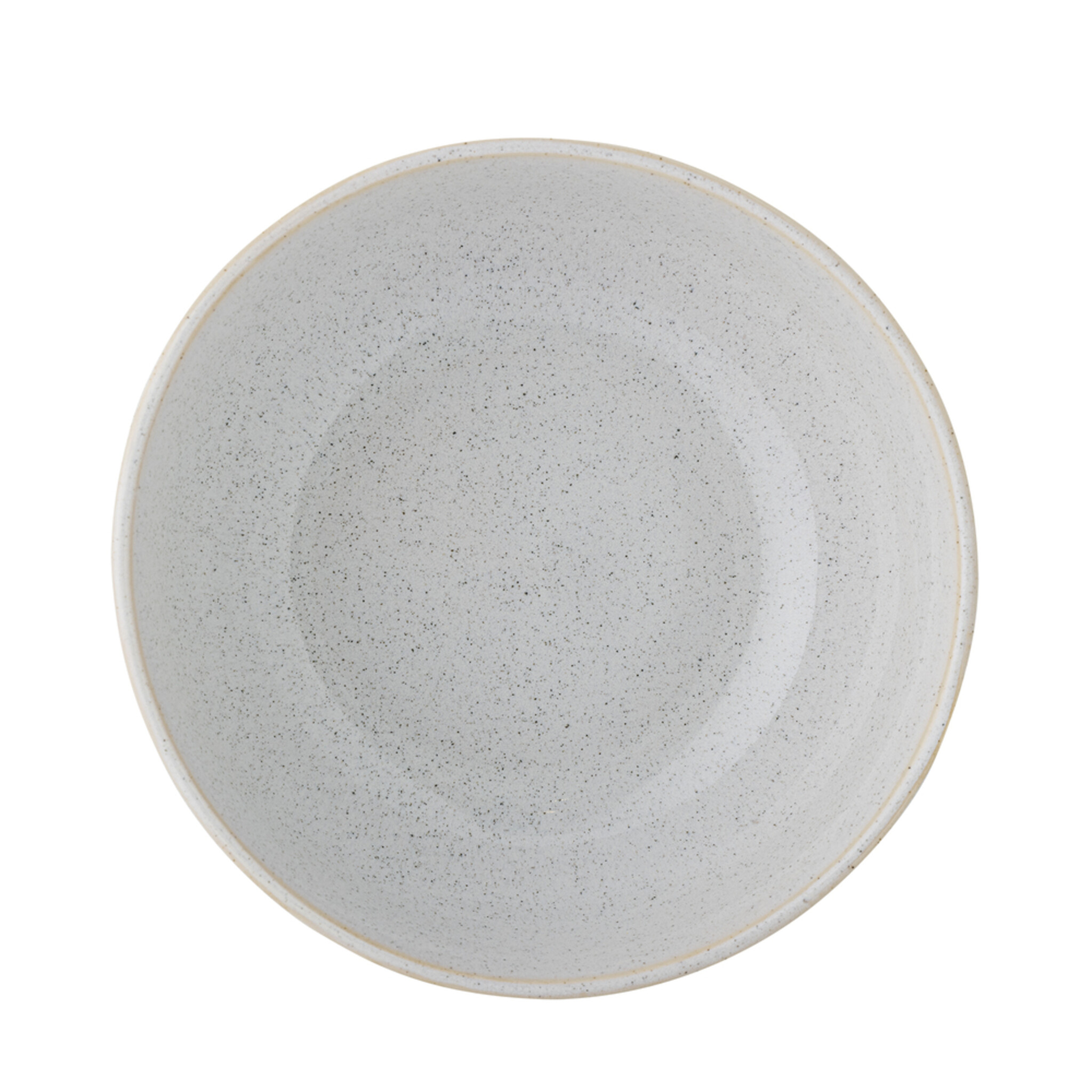 Schale aus Steingut Addison, weiss Ø 22,5xH9 cm