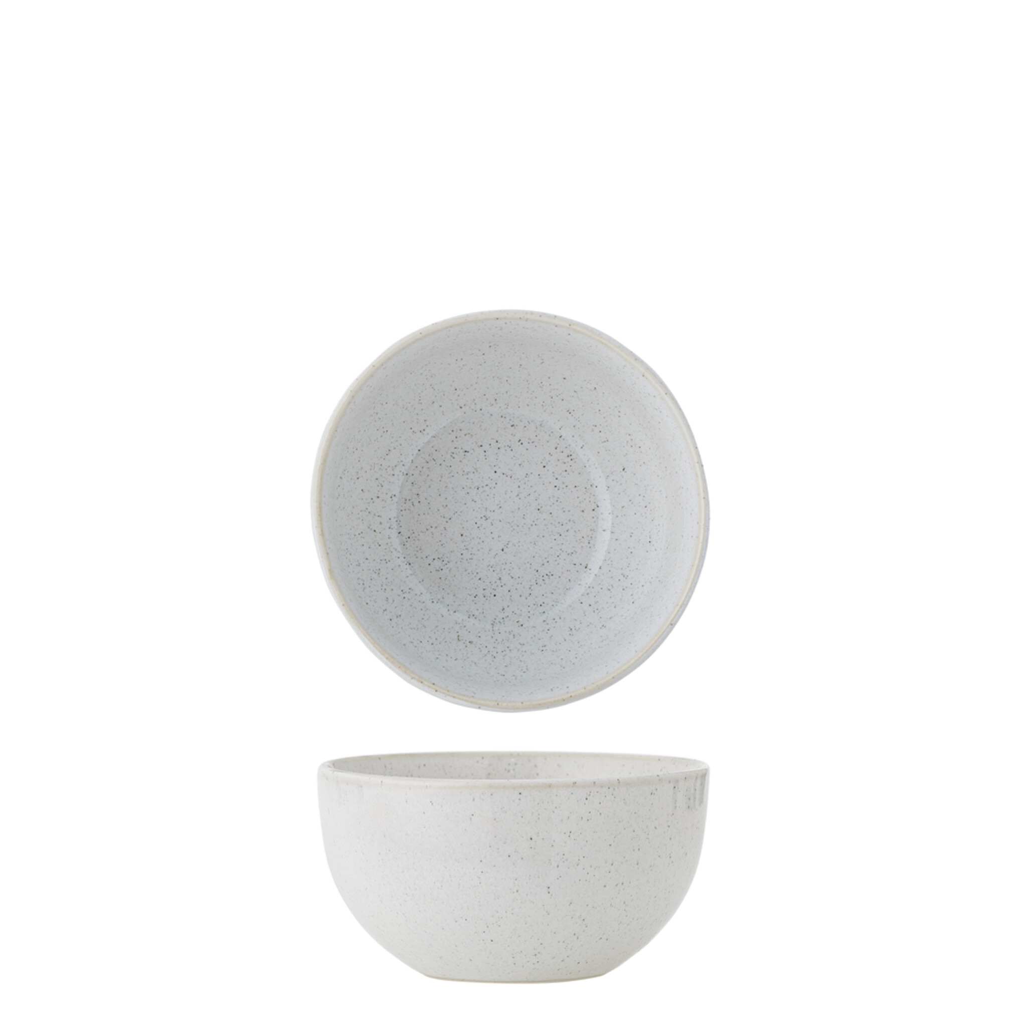 Schale aus Steingut Addison, weiss Ø 13xH7 cm