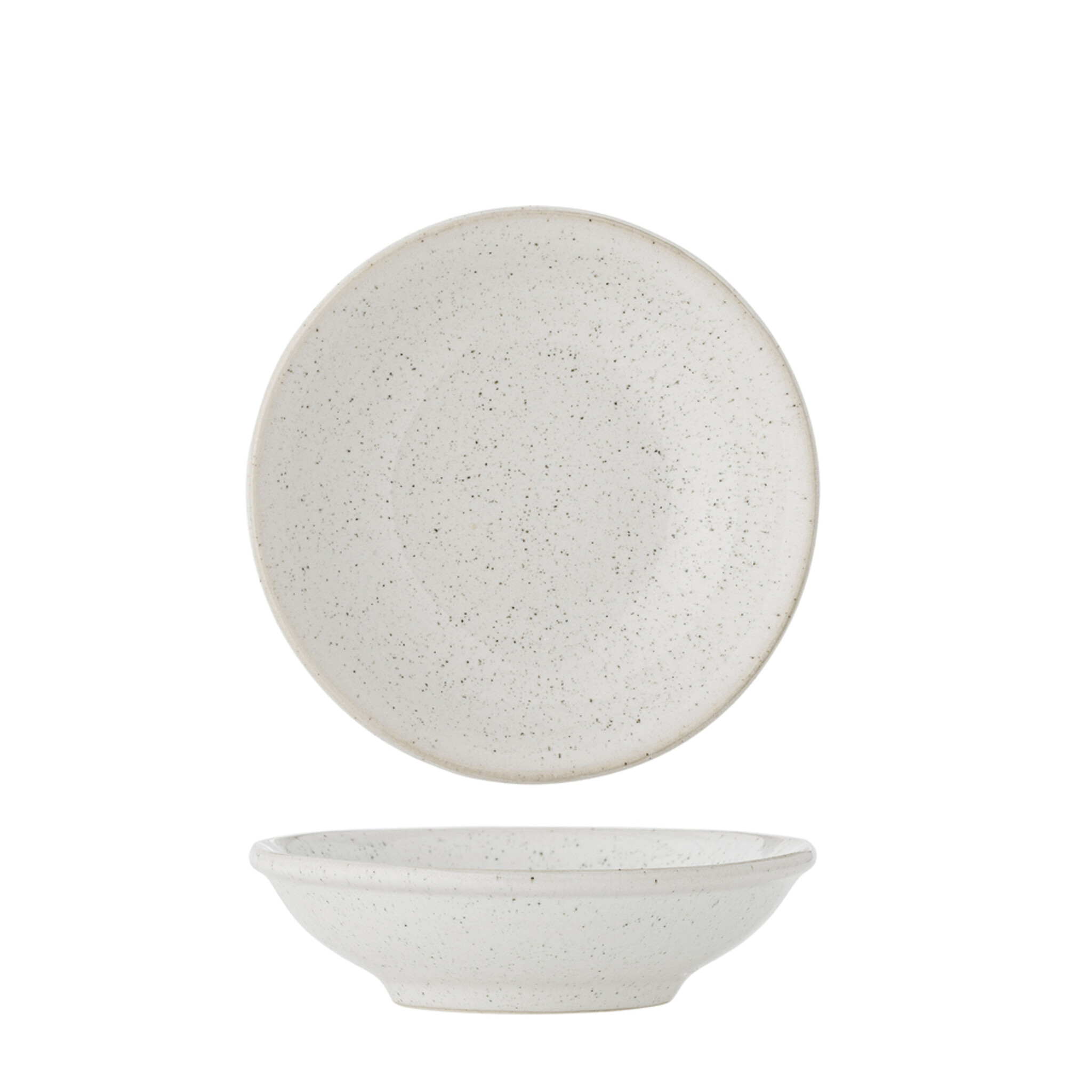 Schale aus Steingut Addison mit Rand, weiss Ø 11xH3 cm