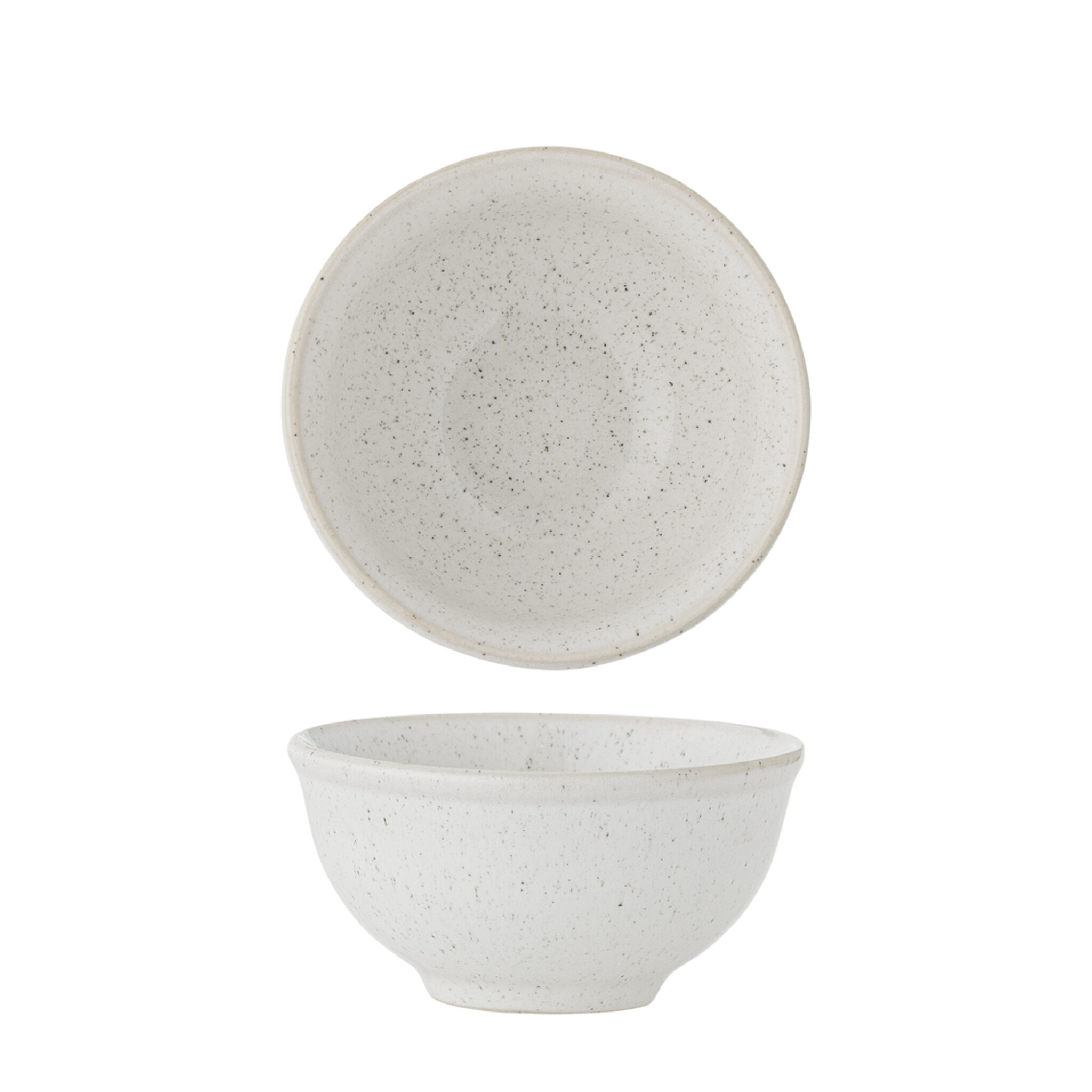 Schale aus Steingut Addison mit Rand, weiss Ø 10xH5 cm