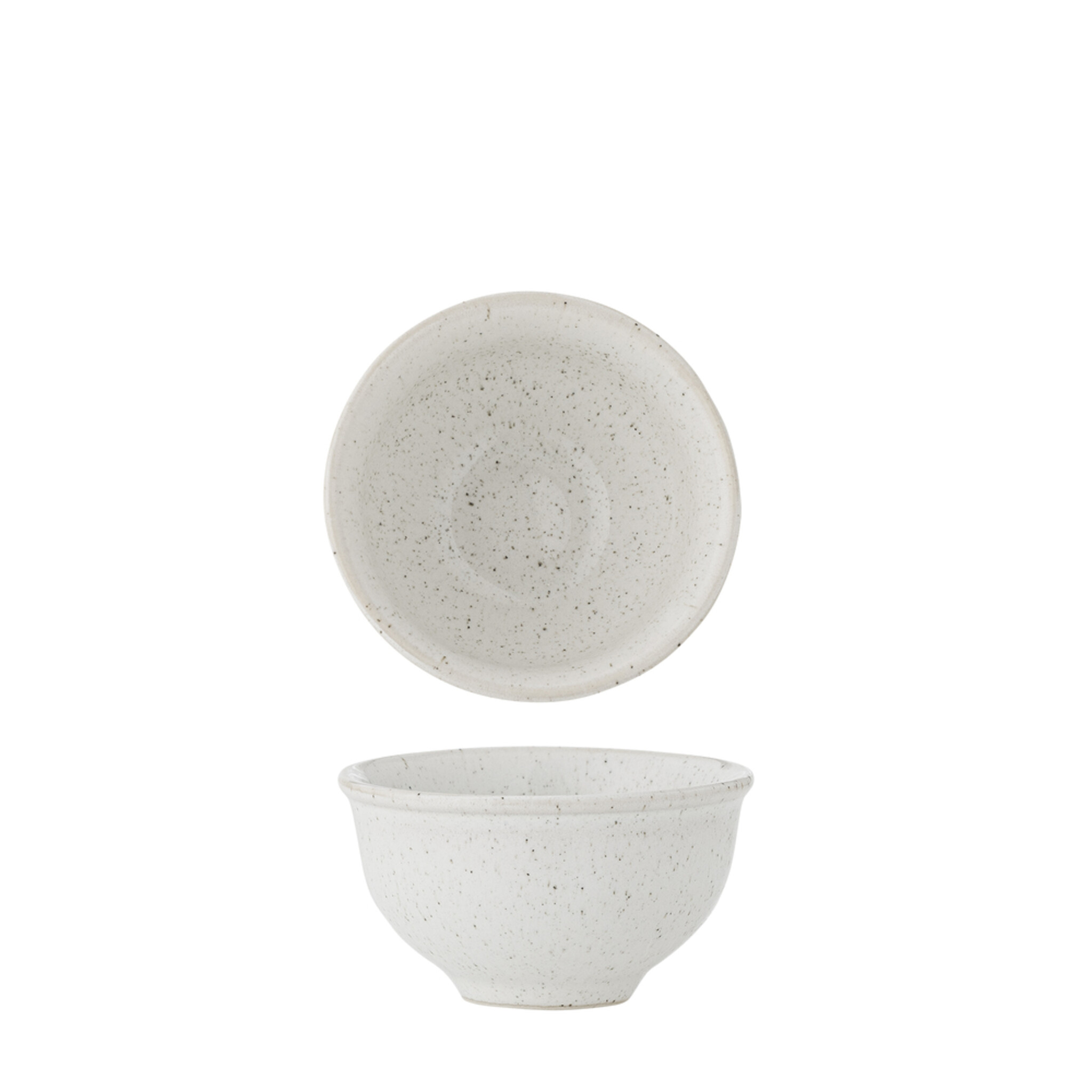 Schale aus Steingut Addison mit Rand, weiss Ø 8xH4,5 cm