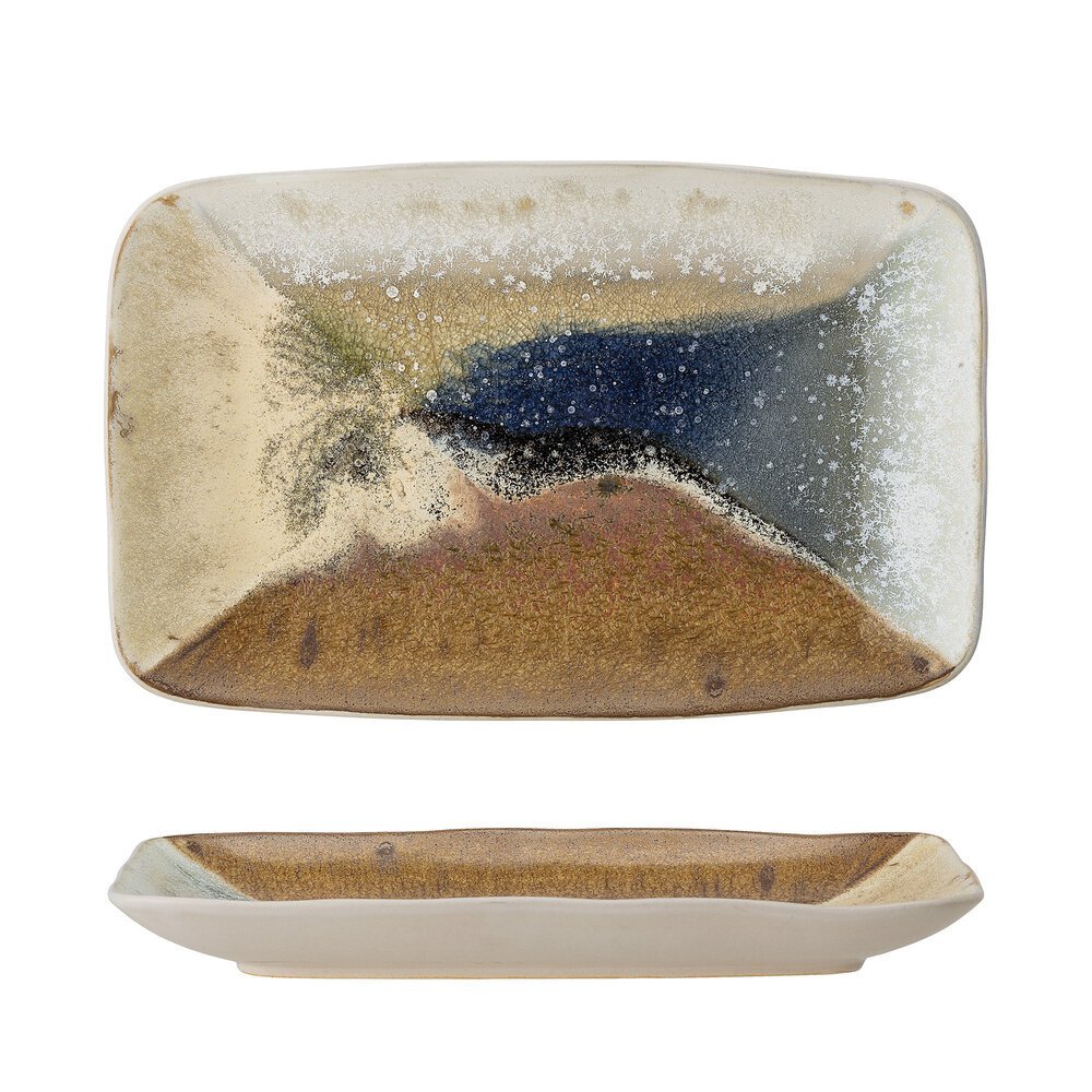 Servierplatte Willow aus Steingut, mehrfarbig 