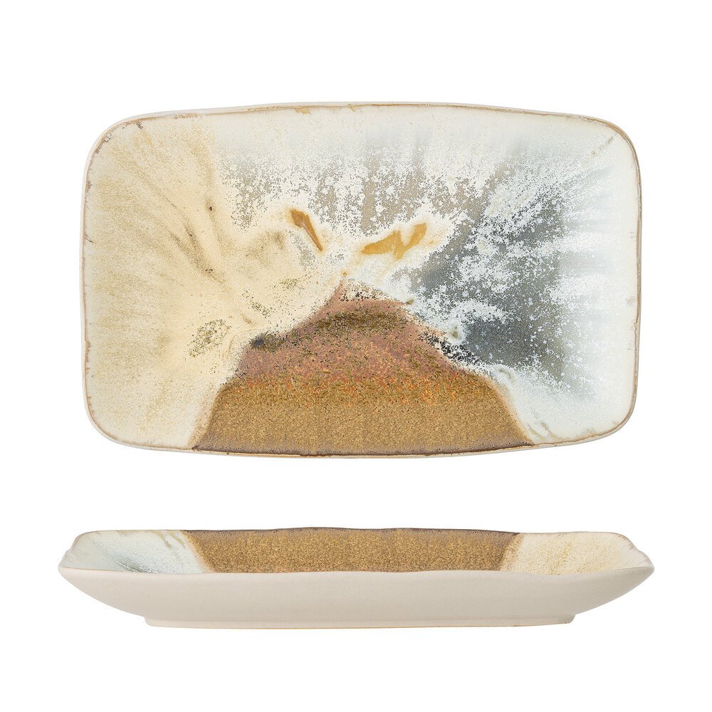 Servierplatte Willow aus Steingut, mehrfarbig 