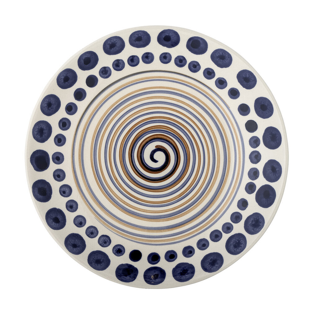 Shama Teller groß, Steingut, orange Ø 27 cm