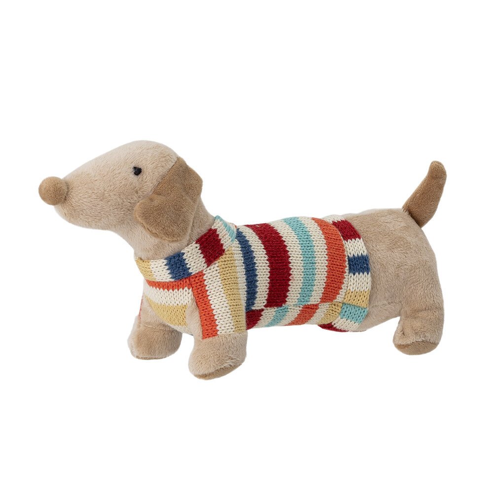 Soft Toy Hund mit Tasche Hilena, mehrfarbig 