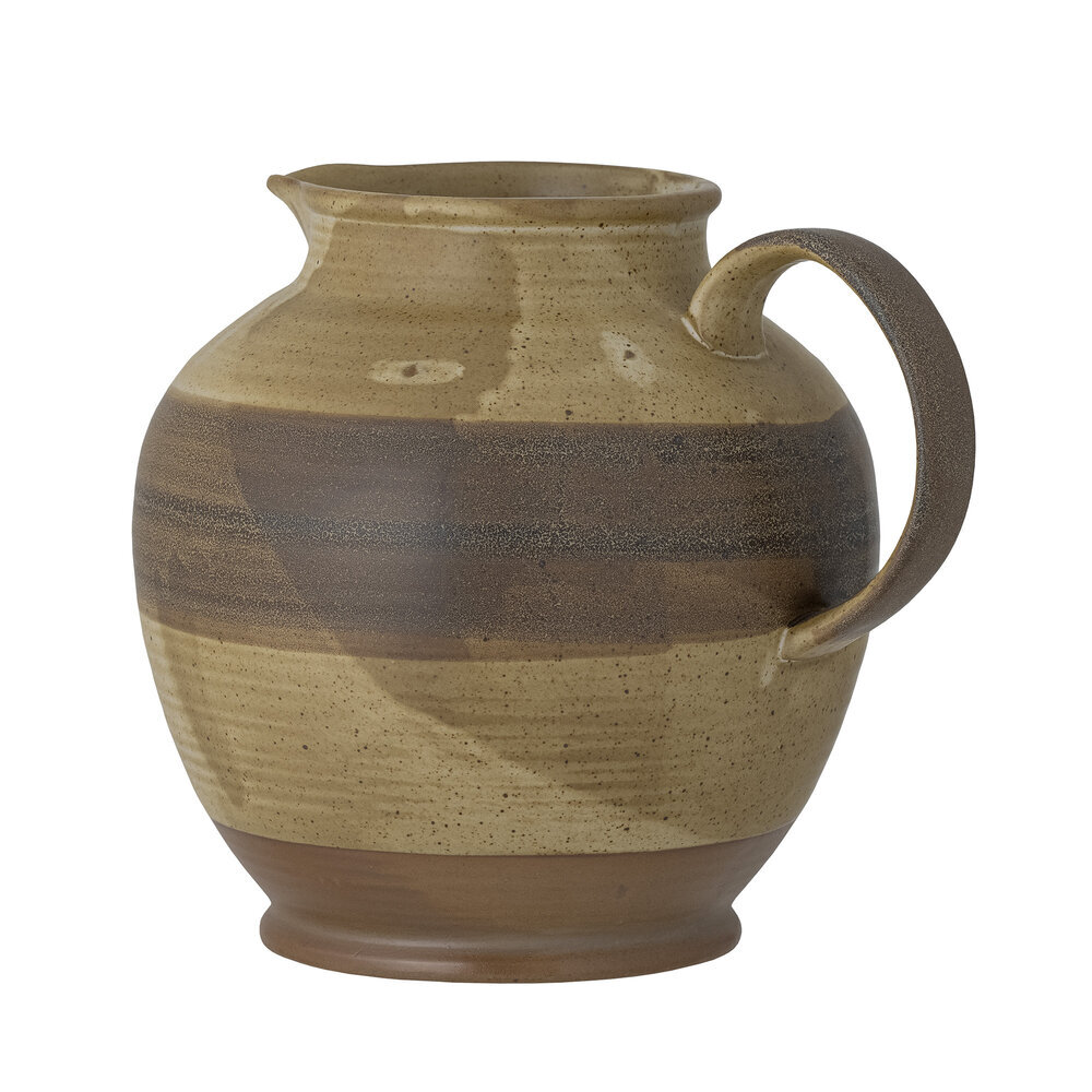 Solange Krug, Natur, Steingut, braun Ø 19,5 x L24 x H20 cm