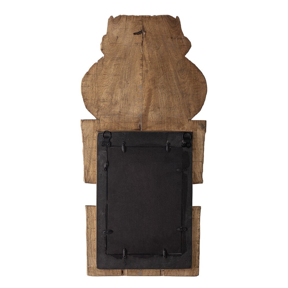 Spiegel Hob aus recyceltem Holz, natur 