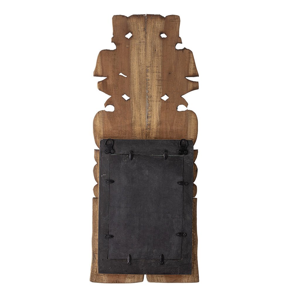 Spiegel Hob aus recyceltem Holz, natur 