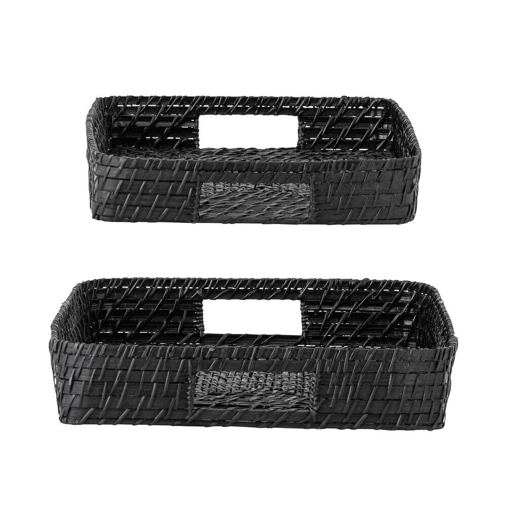 Tablett 2er Set Adnan, schwarz
