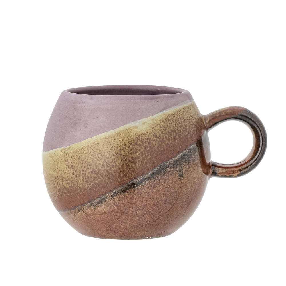 Tasse Paula aus Steingut, lila 