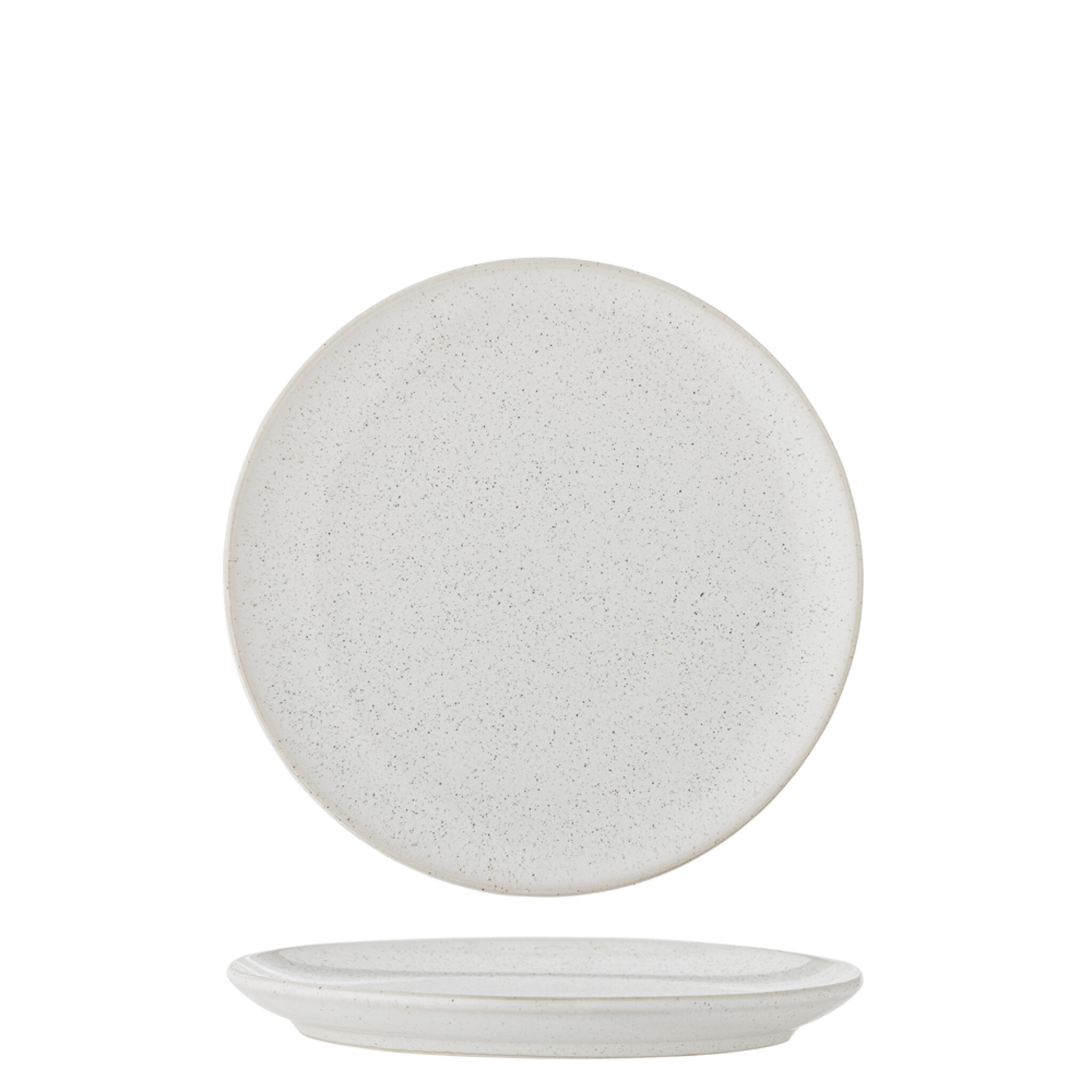 Teller aus Steingut Addison, weiss Ø 20xH2 cm