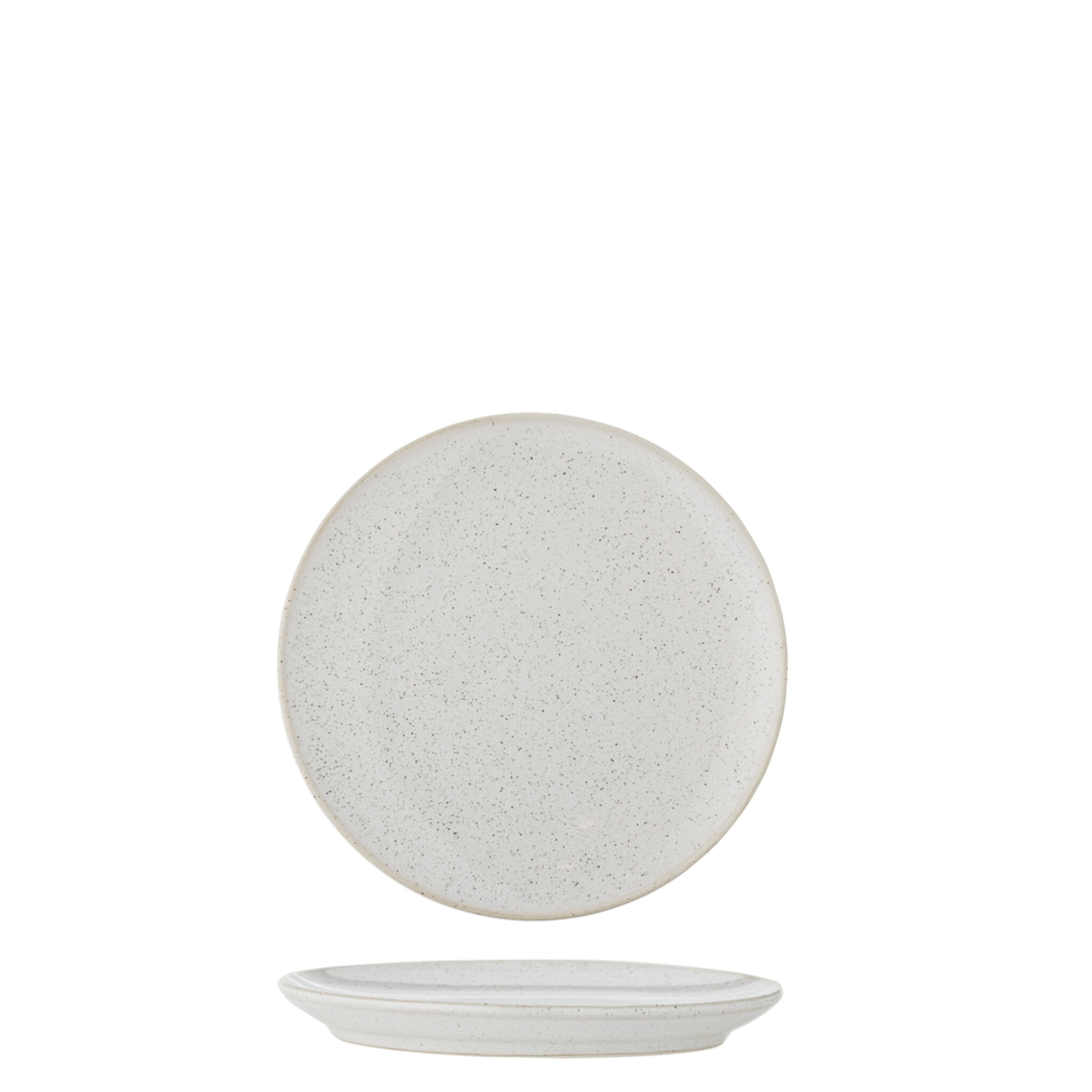 Teller aus Steingut Addison, weiss Ø 16xH1,5 cm