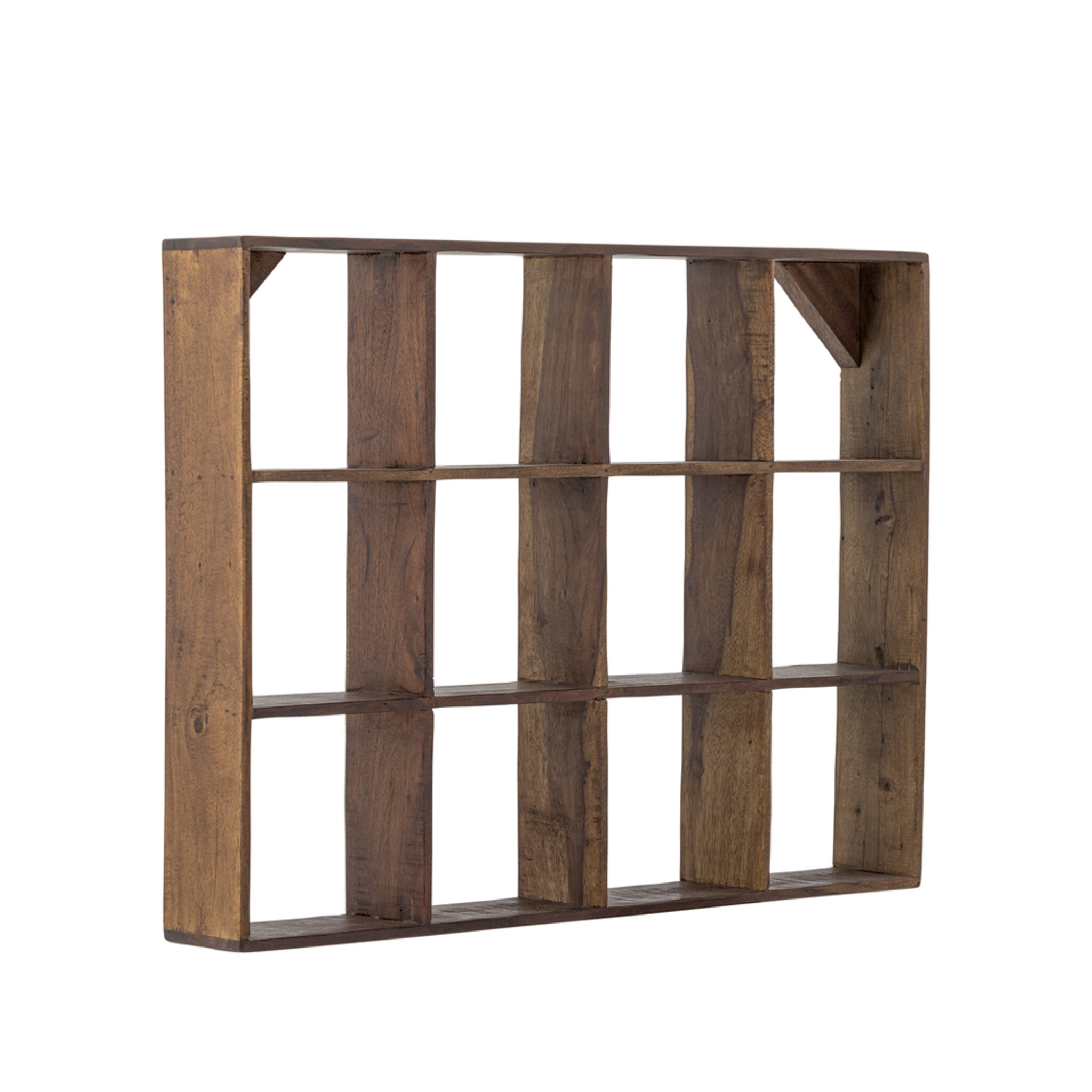 Tilo Becherregal, Geschirr-Regal Recyceltes Holz, braun L53xH70xB10 cm