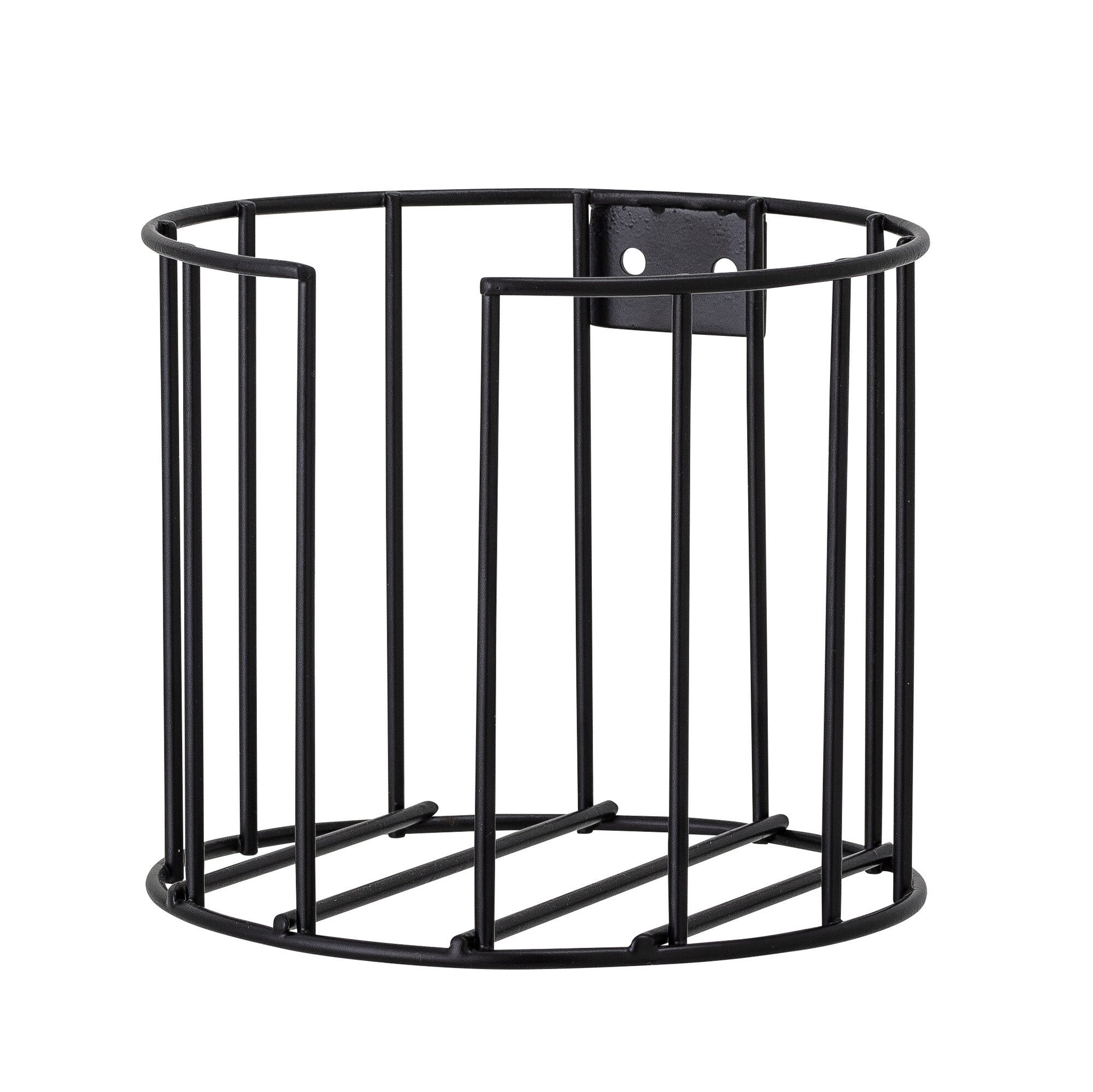 Toilettenpapierhalter Klemens aus Eisen, schwarz 