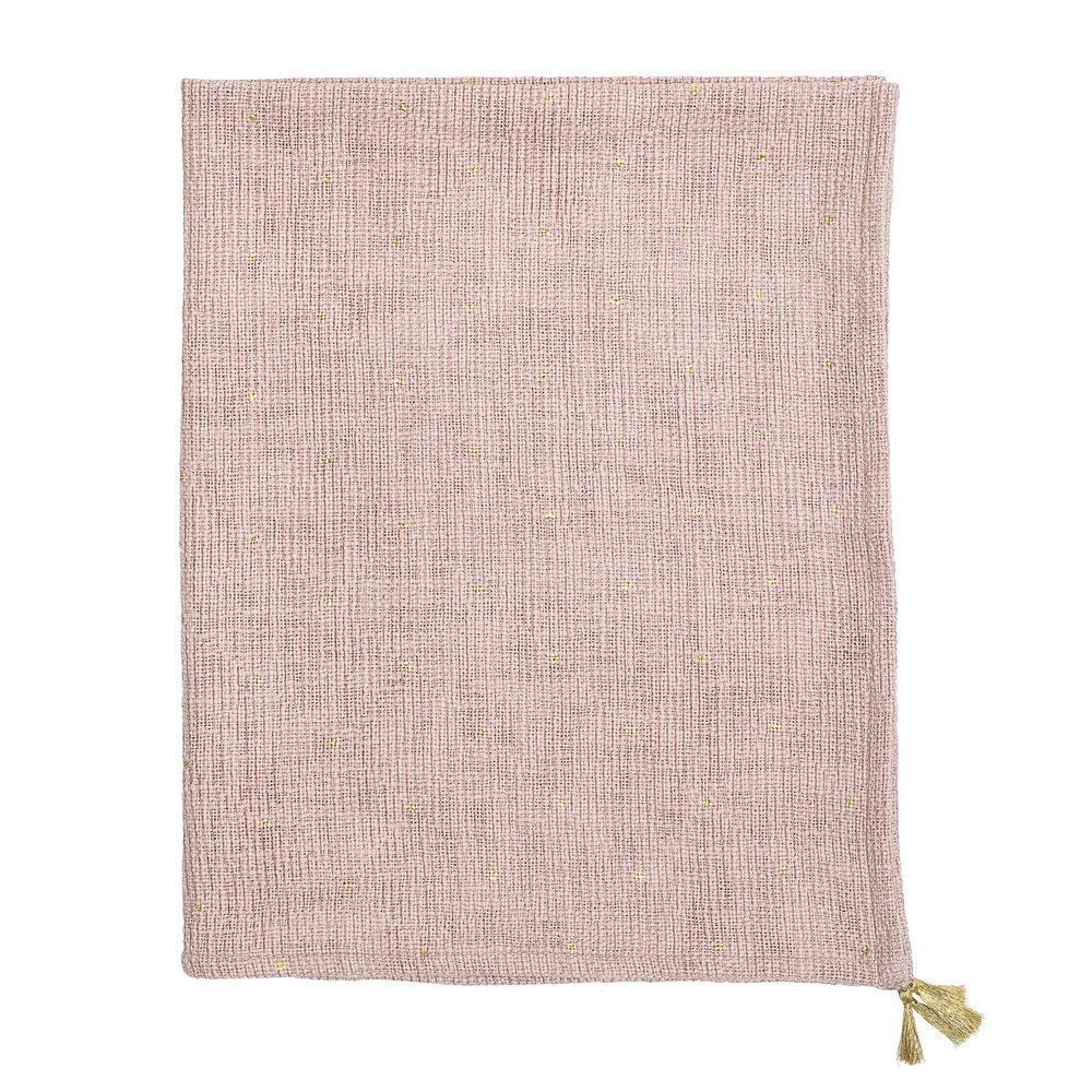 Überwurf Decke Balder aus Baumwolle, rosa 