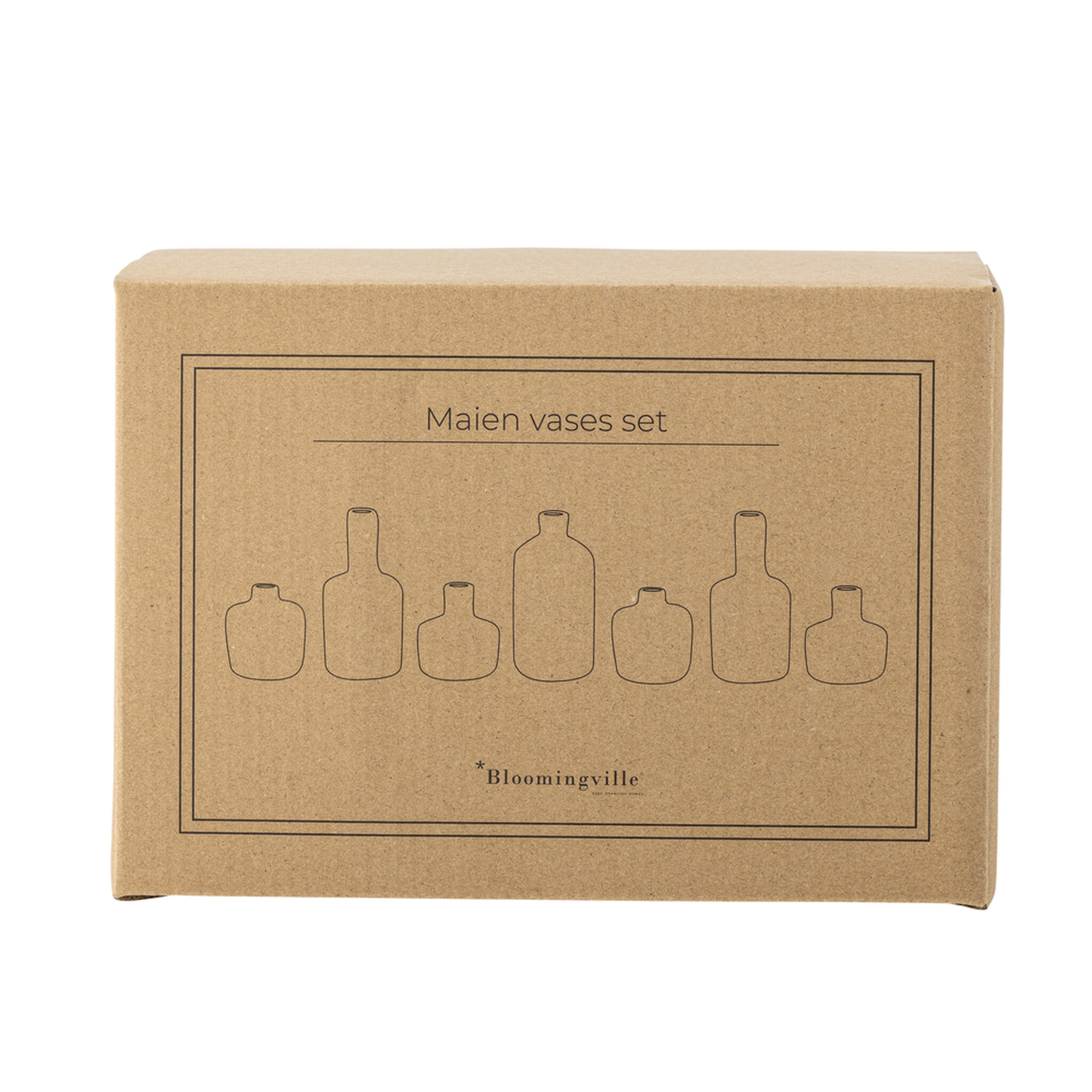 Vasen Maien aus Steingut, 7er, gold 