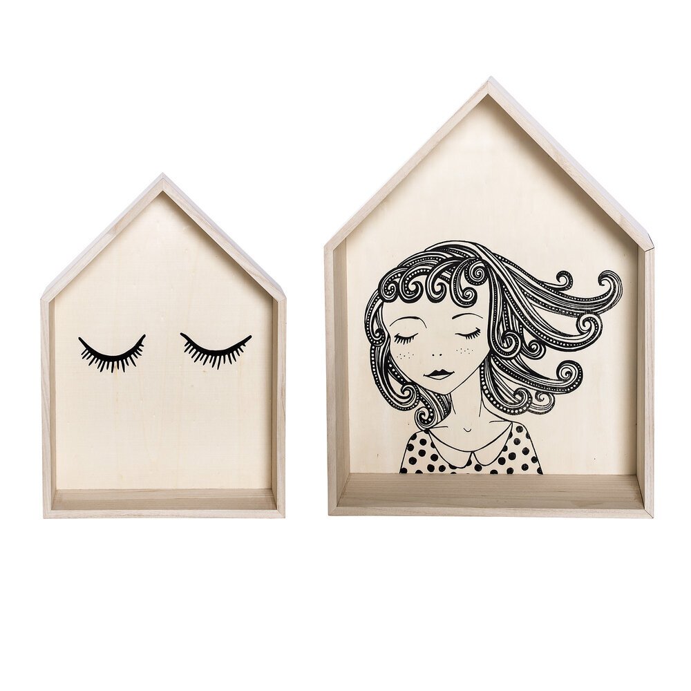 Wandregal Paula 2er Set, natur