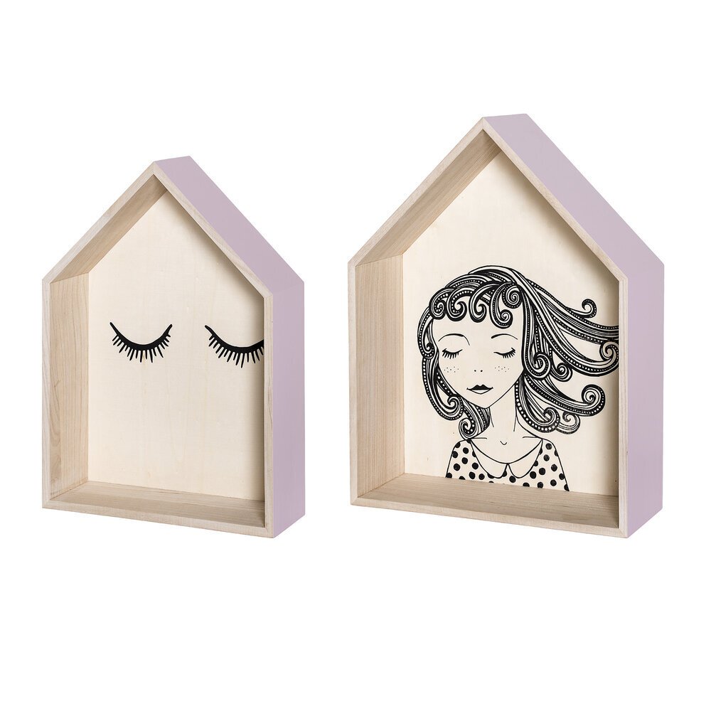 Wandregal Paula 2er Set, natur