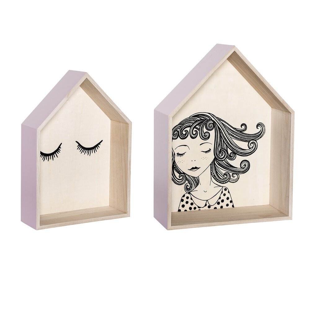 Wandregal Paula 2er Set, natur
