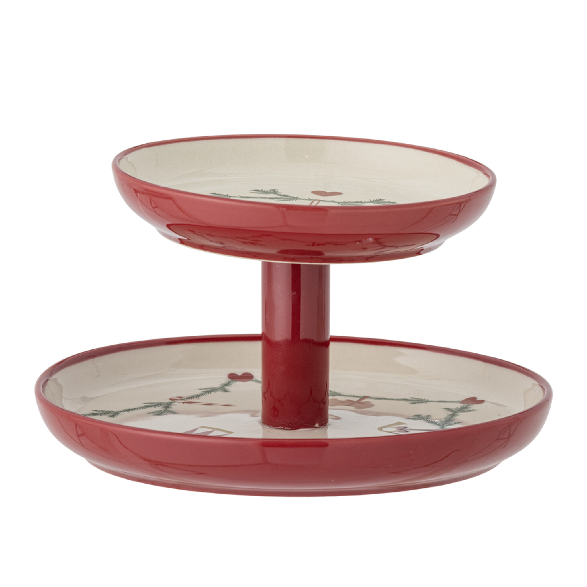 Weihnachts-Etagere Yule, rot 