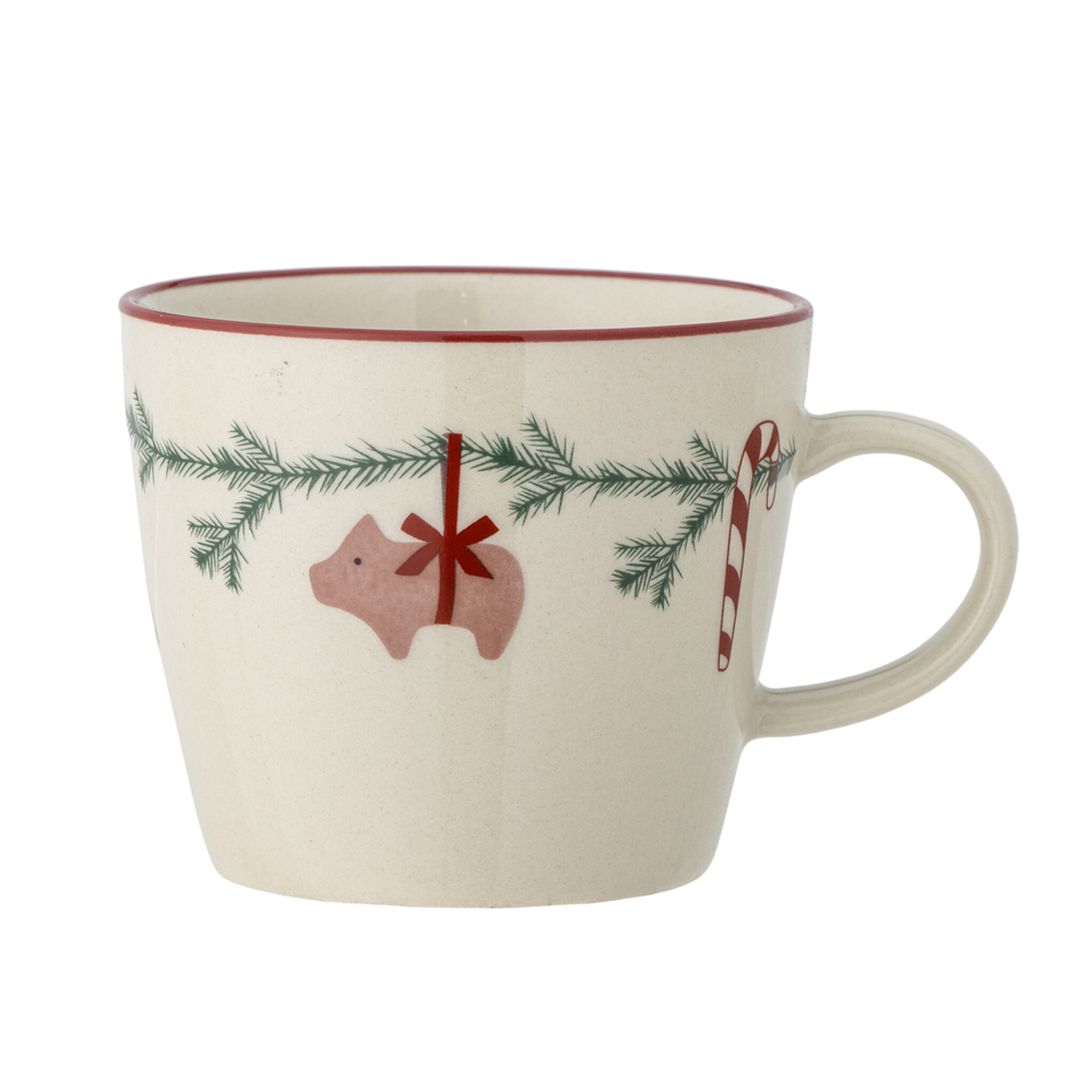 Yule Becher, Weihnachten, creme 