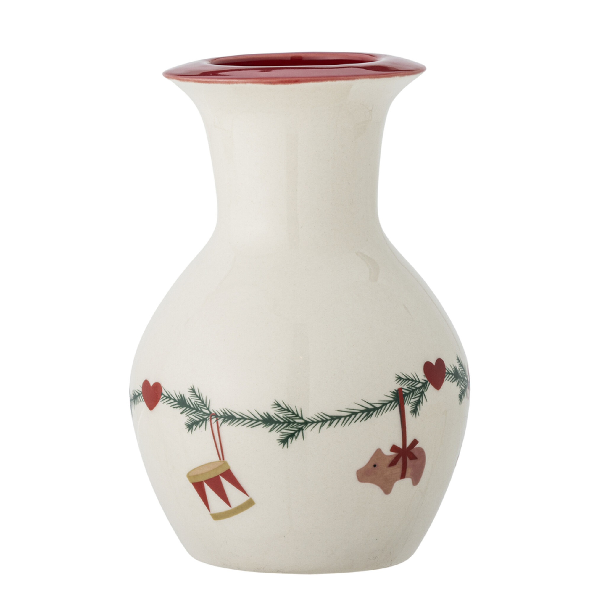 Yule Vase, Weihnachten, creme 