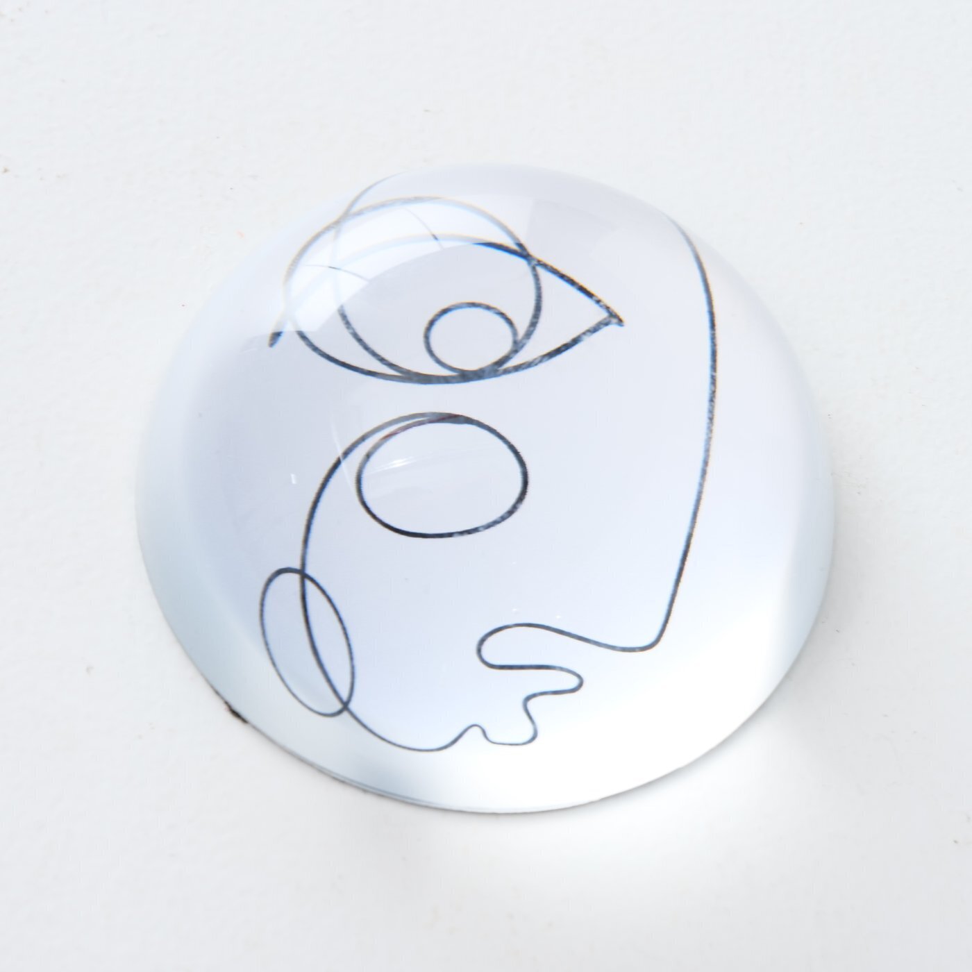 2er Set Briefbeschwerer Pica, schwarz, weiss