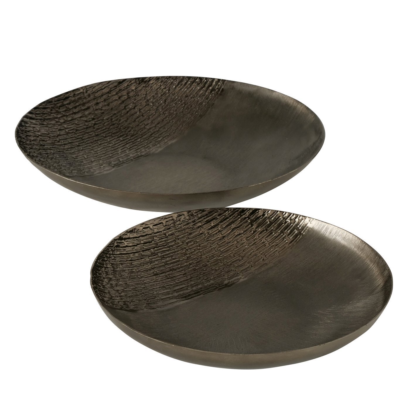 2er Set Dekoschale Ishana, dunkelbraun 