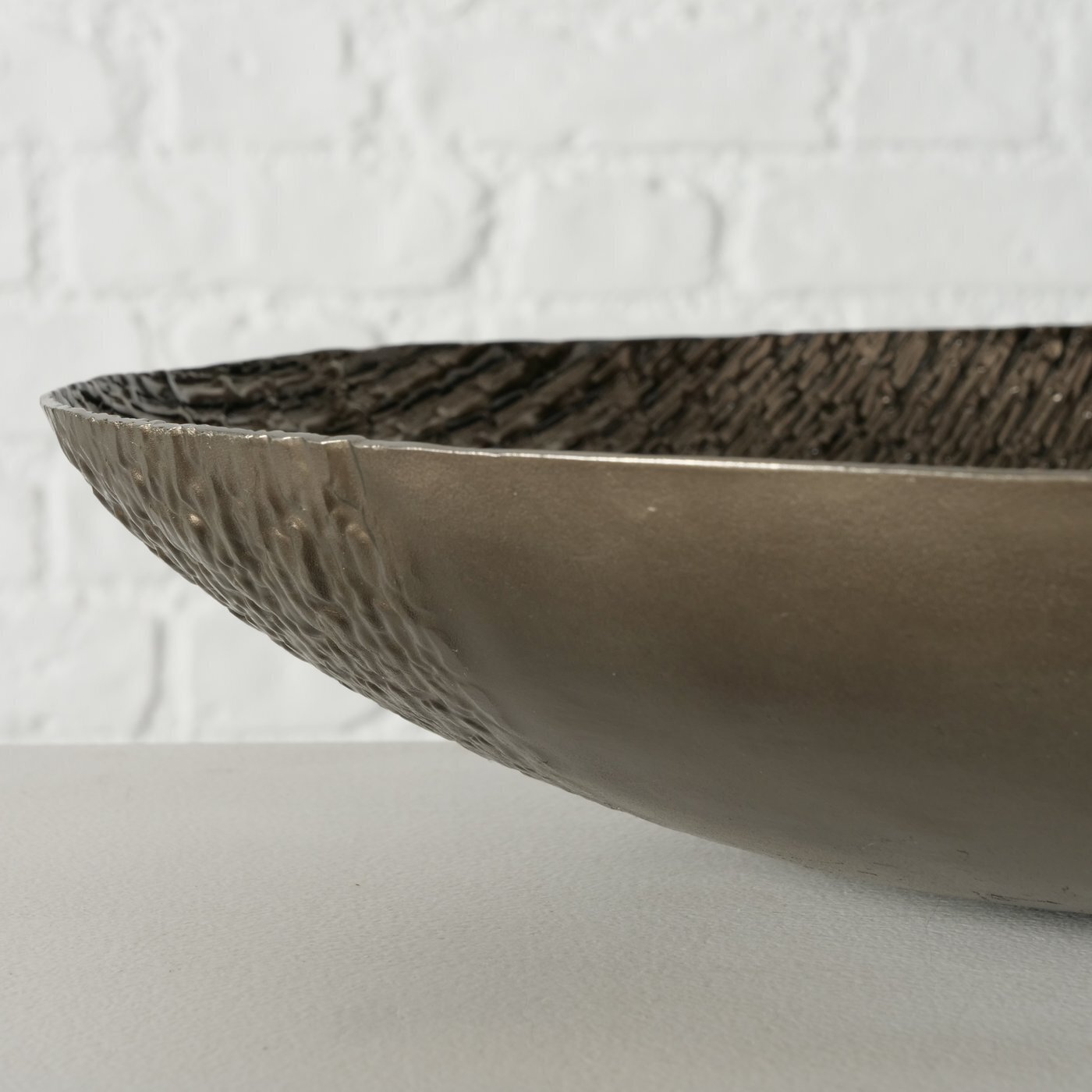 2er Set Dekoschale Ishana, dunkelbraun 