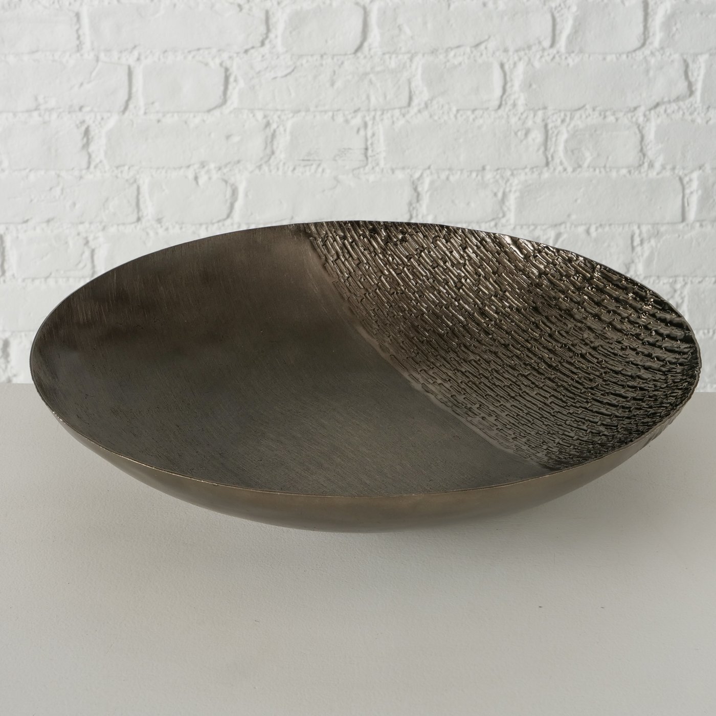 2er Set Dekoschale Ishana, dunkelbraun 