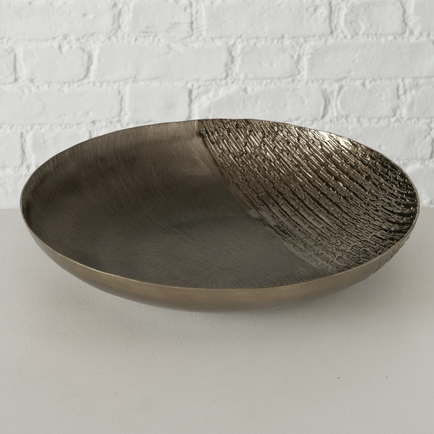 2er Set Dekoschale Ishana, dunkelbraun 