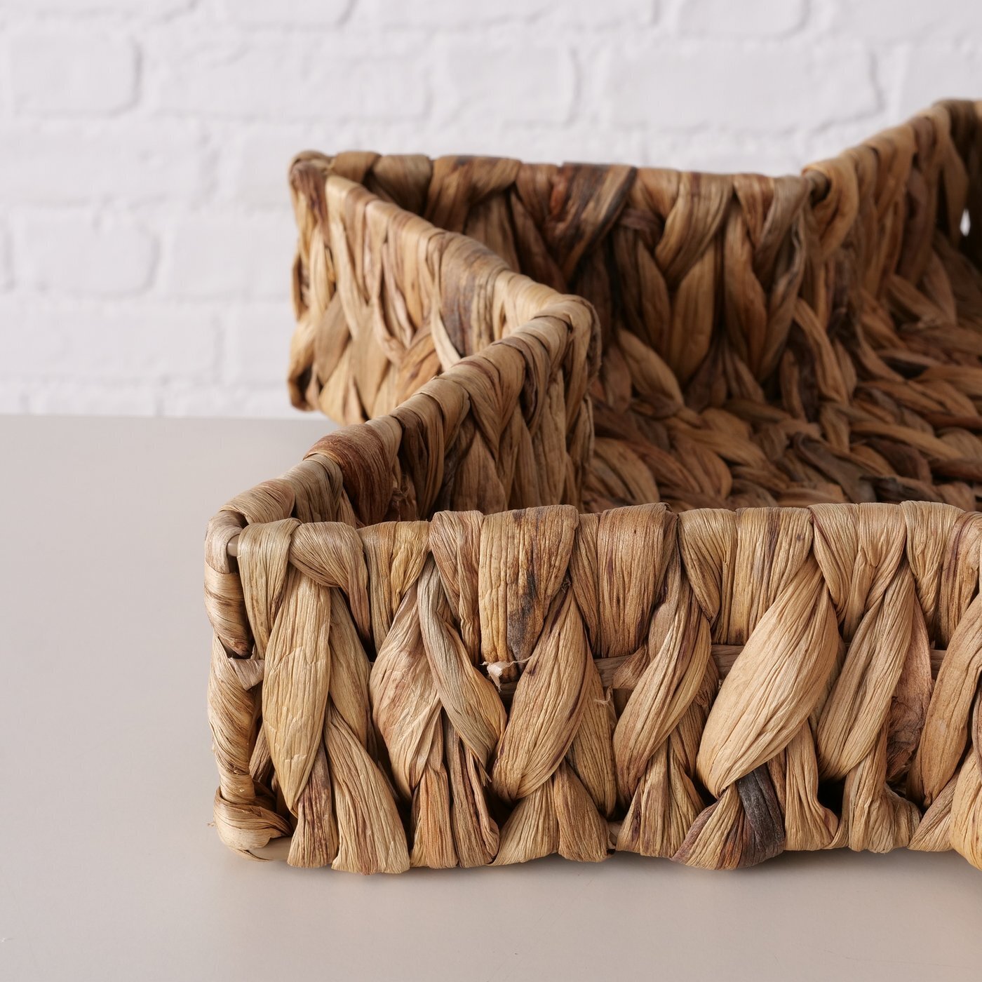 2er Set Dekotablett Karlina, natur 