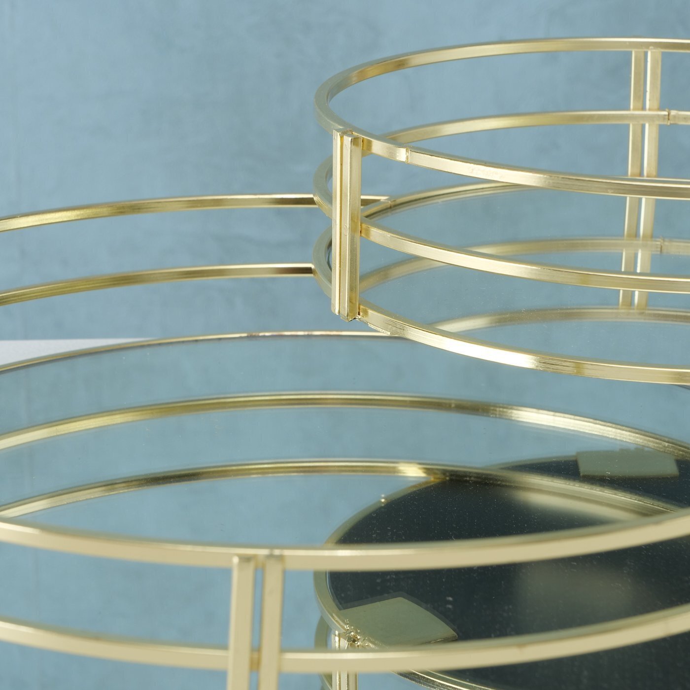 2er Set Dekotablett Sino, gold 