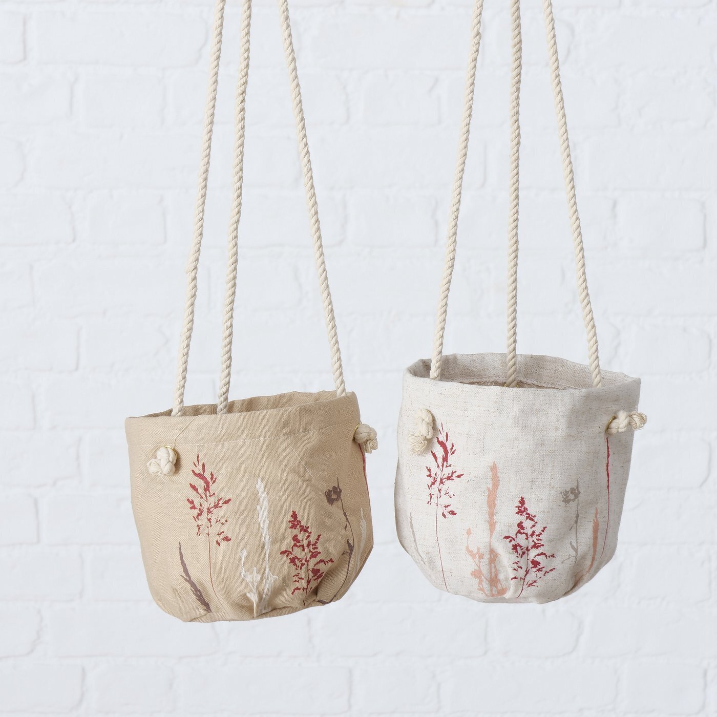 2 Hängeblumentöpfe 16,5cm - Blumenampeln Mit Ketten Für Balkon & Garten