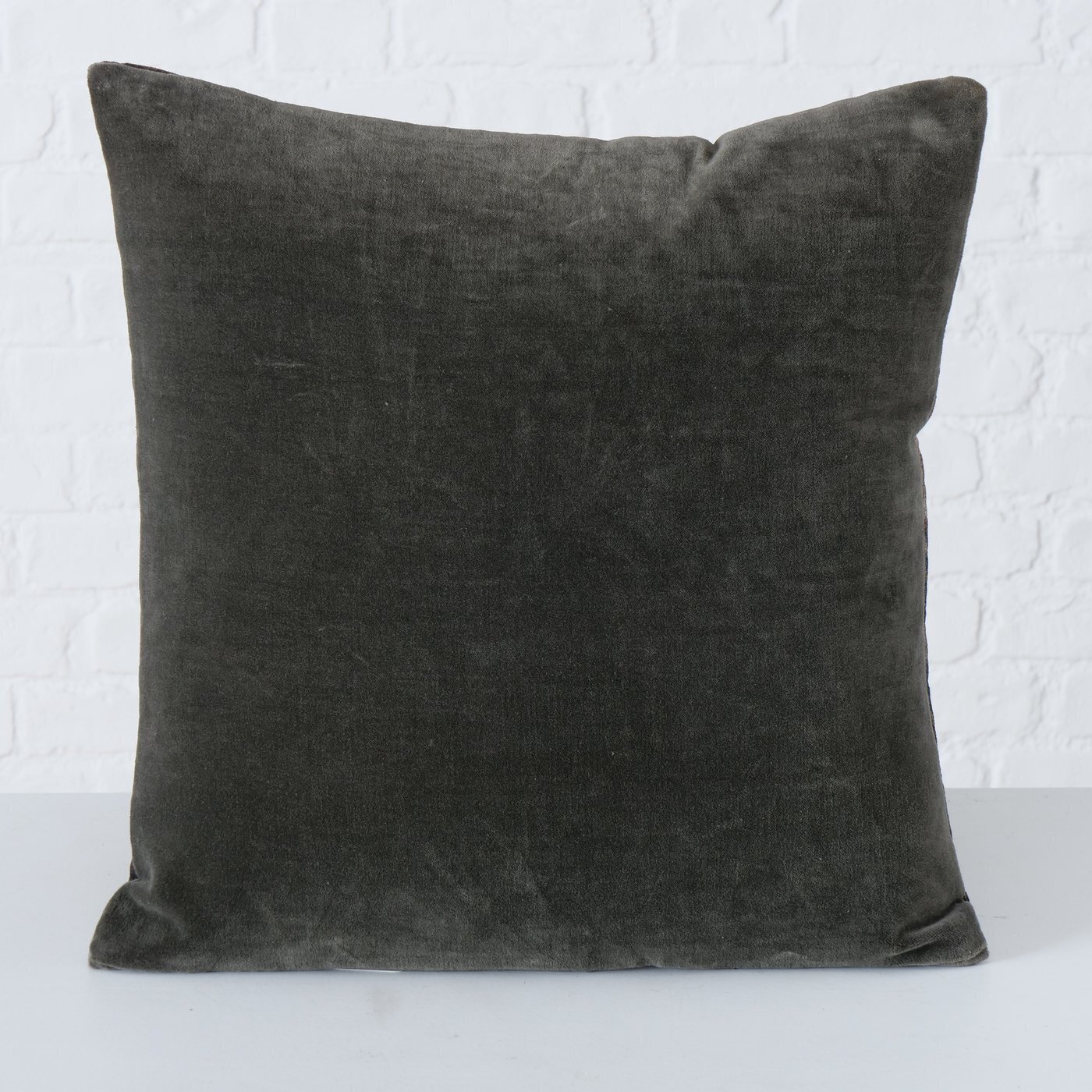 2er Set Kissen Chiatra, braun, grau 