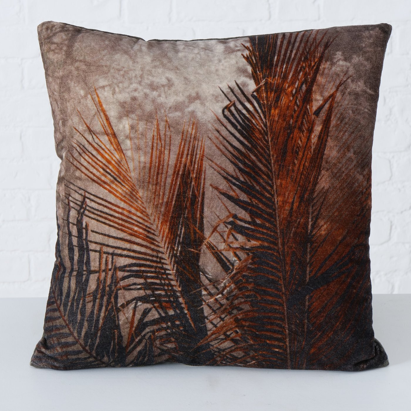 2er Set Kissen Chiatra, braun, grau 