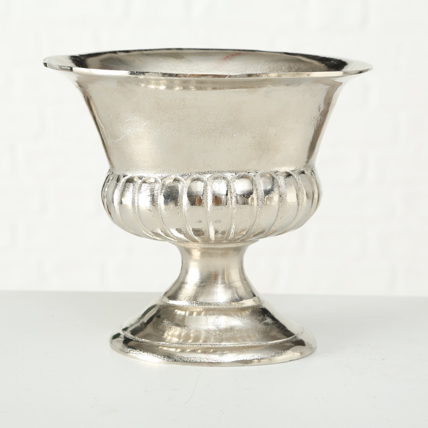 2er Set Pflanztopf Blumentopf Toulon, silber 