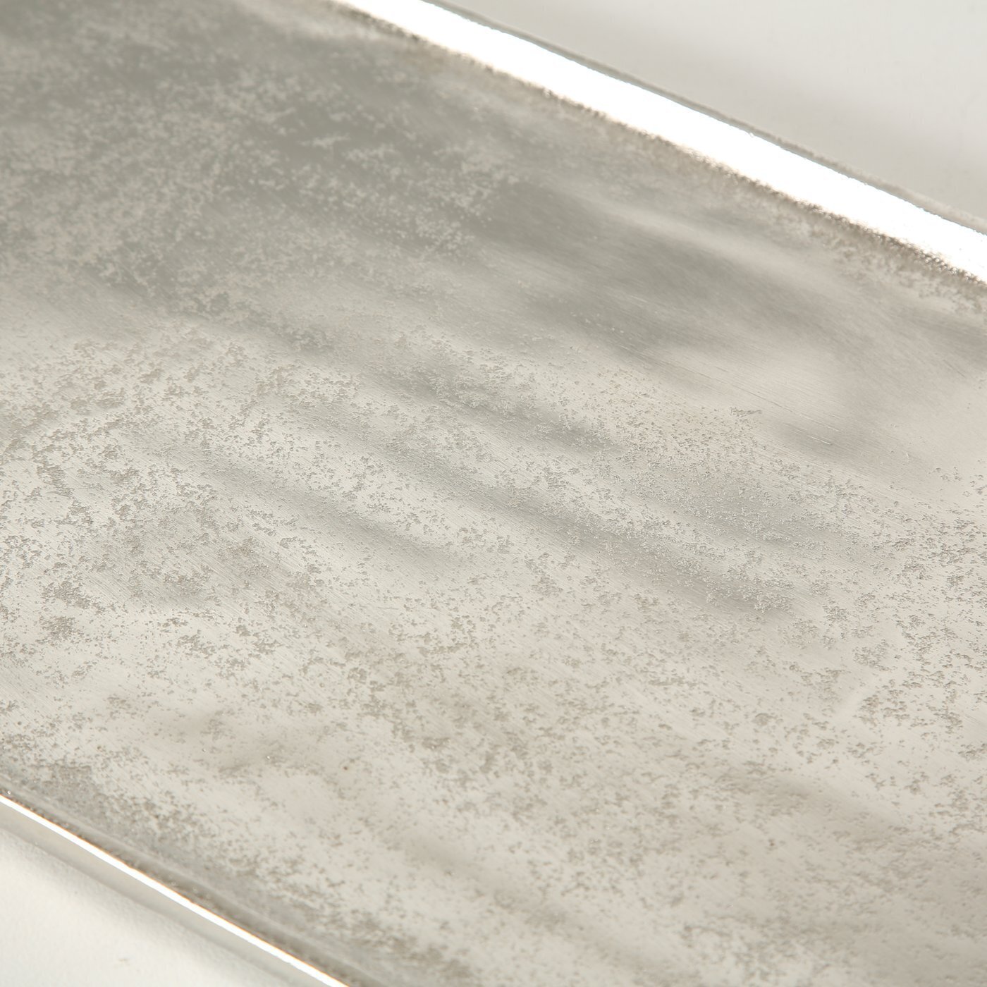 2er Set Tablett Dekotablett Rhys, silber 