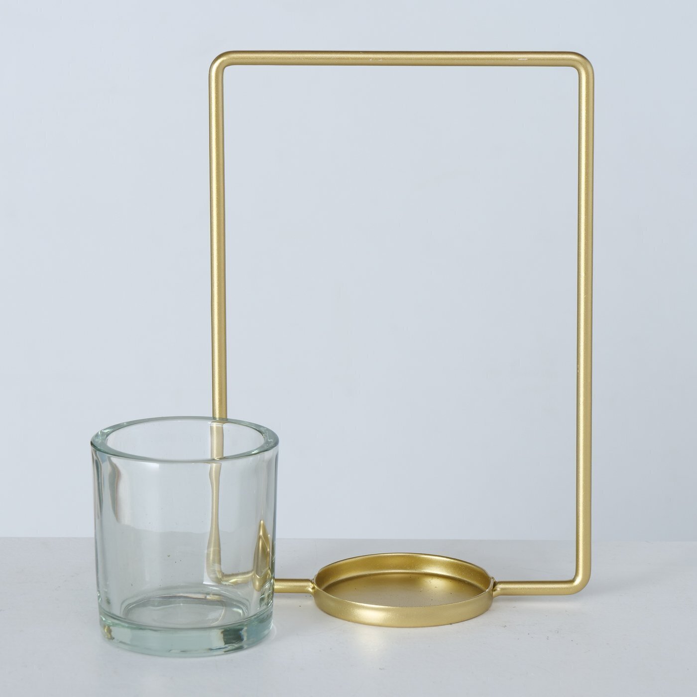 2er Set Teelichthalter Franjo, gold 