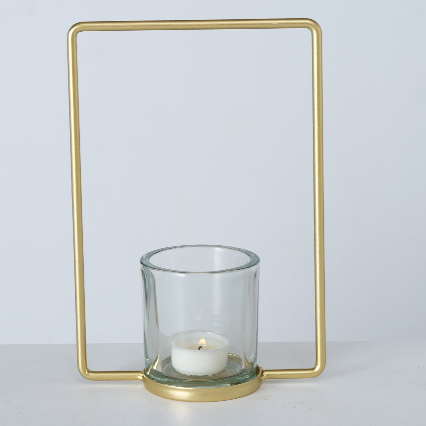 2er Set Teelichthalter Franjo, gold 